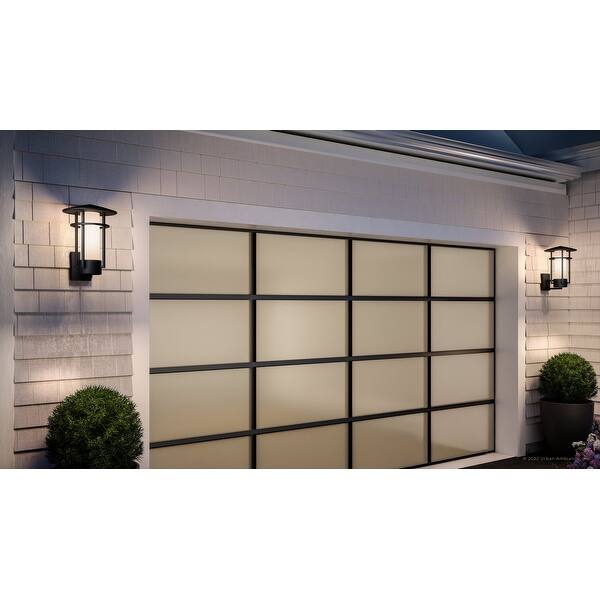 Luxury Mid-Century Modern Outdoor Wall Sconce, 15.5"H x 11.125"W, with ...